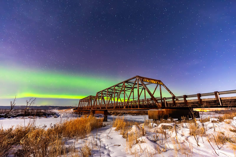 Aurora in Our Backyard by Stino Scaletta